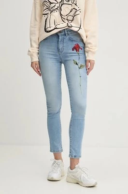 Desigual jeansy AINA damskie kolor niebieski 24WWDD19