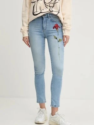 Desigual jeansy AINA damskie kolor niebieski 24WWDD19