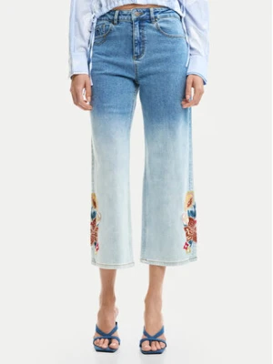 Desigual Jeansy Coco 26SWDD20 Niebieski Straight Fit