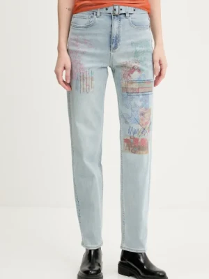 Zdjęcie produktu Desigual jeansy HAWAI damskie high waist 25SWDD13