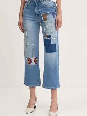 Desigual jeansy MILA damskie high waist 24WWDD97