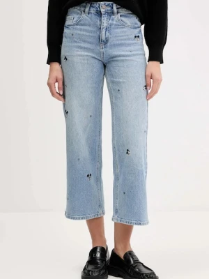 Desigual jeansy MINIMI damskie high waist 25WWDD17