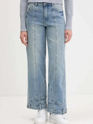 Desigual jeansy POCKETS damskie high waist 25WWDD13