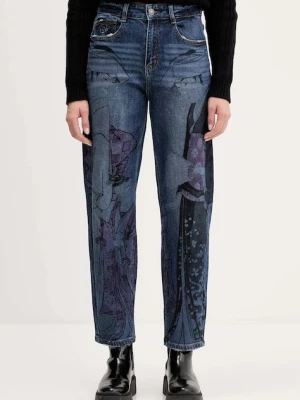 Desigual jeansy SAMURAI damskie high waist 25WWDD03