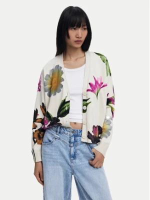 Desigual Kardigan Vania 25SWJF34 Beżowy Loose Fit