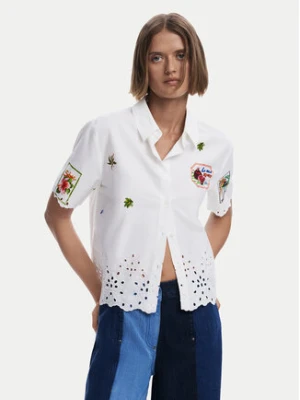 Desigual Koszula Afrodita 25SWCW17 Biały Regular Fit