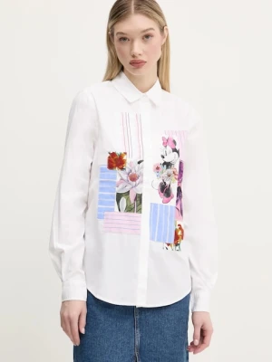 Desigual koszula bawełniana FLOWERS MINNIE