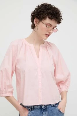 Desigual koszula bawełniana GISELLE damska kolor różowy regular 24SWBW12