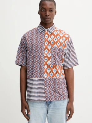 Desigual koszula bawełniana VICENTE męska kolor multicolor relaxed z kołnierzykiem klasycznym 25WMCW03