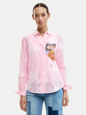 Desigual Koszula Cam Pinkjack 26SWCW12 Różowy Regular Fit