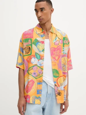Desigual koszula CARTAGENA męska kolor żółty 25WMCW15