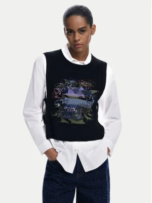 Desigual Koszula Chaleco 25WWCW01 Biały Regular Fit