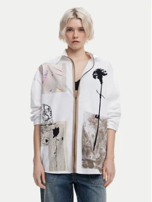 Desigual Koszula Recortes 25SWCW23 Biały Relaxed Fit