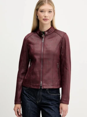 Desigual kurtka BASIC kolor bordowy przejściowa 25WWEW43