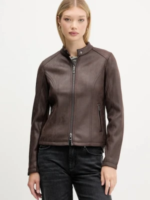 Desigual kurtka BASIC kolor brązowy przejściowa 25WWEW43