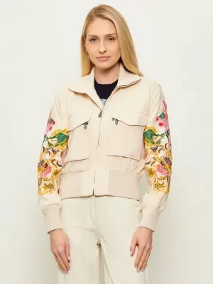 Desigual Kurtka bomber Mozart | Regular Fit | z dodatkiem lnu