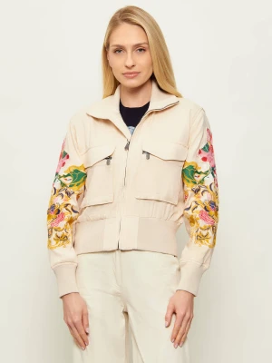 Desigual Kurtka bomber Mozart | Regular Fit | z dodatkiem lnu