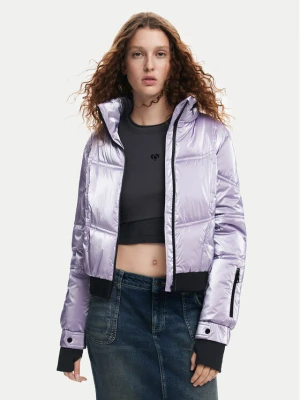 Desigual Kurtka bomber Omsk 24WWEWBY Fioletowy Regular Fit