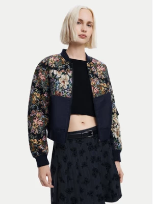 Desigual Kurtka bomber Roterdam 24WWEWB1 Czarny Regular Fit