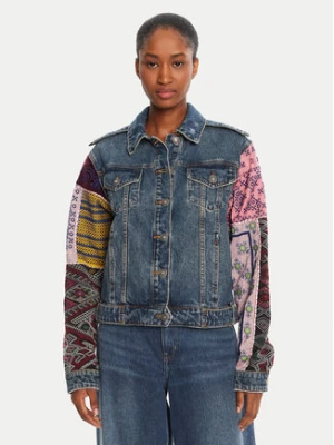 Desigual Kurtka jeansowa Etnic 25WWED14 Kolorowy Regular Fit