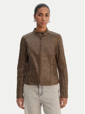 Desigual Kurtka przejściowa 26SWEW10 Brązowy Regular Fit