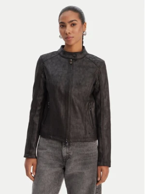 Desigual Kurtka przejściowa 26SWEW10 Czarny Regular Fit