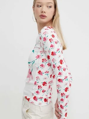 Desigual longsleeve NESKA damski kolor biały 24SWTK13