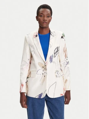 Desigual Marynarka Arty 25WWEW21 Biały Regular Fit