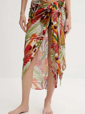 Desigual pareo TROPICAL FALD kolor pomarańczowy 25SAWA05