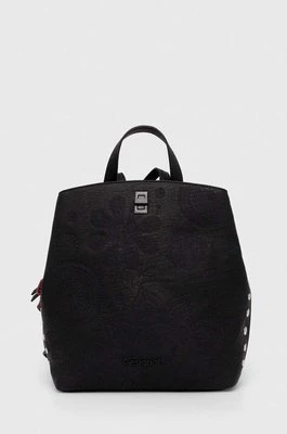 Desigual plecak DEJAVU SUMY MINI damski kolor czarny mały gładki 24SAKP25