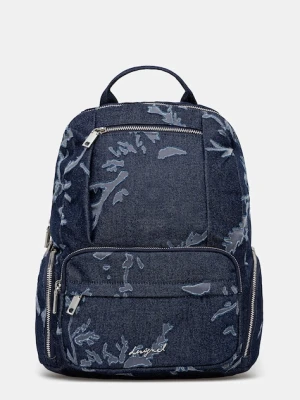 Desigual plecak KILO CHESTER MIN damski kolor granatowy duży wzorzysty 25WAKD05
