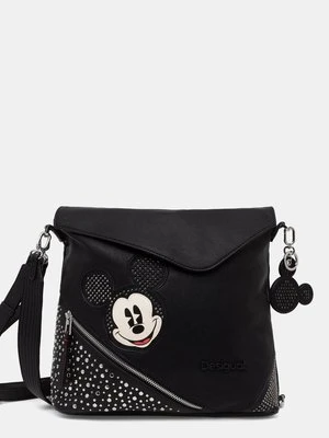 Desigual plecak MICKEY STUDSTYLE JER damski kolor czarny duży z aplikacją 24WAKP21