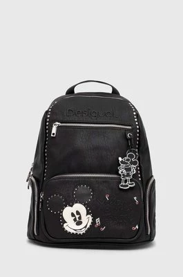 Desigual plecak x Disney MICKEY ROCK CHESTER kolor czarny duży z aplikacją 24SAKP17