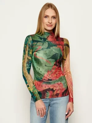 Desigual Półgolf JERS_TAPIZ_LACROI | Desigual x M. Christian Lacroix | Slim Fit