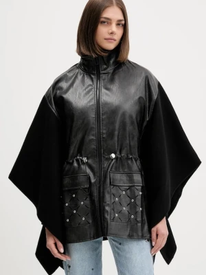 Desigual poncho EYELETS ALDAMA kolor czarny 25WAIA08