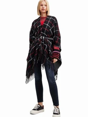 Desigual poncho kolor czarny