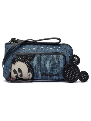 Desigual Portfel + brelok MONE_MICKEY DENIM