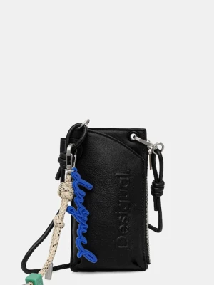 Desigual portfel HALF LOGO MILTON damski kolor czarny 25WAYP06