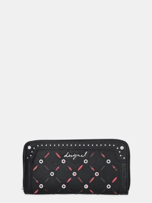 Desigual portfel YANKEE FIONA BLACK damski kolor czarny 25WAYP33