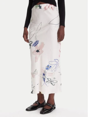 Desigual Spódnica maxi Paul 25WWFW07 Biały Regular Fit
