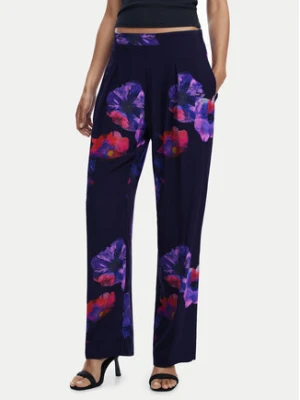 Desigual Spodnie materiałowe 25SWPWX5 Czarny Relaxed Fit