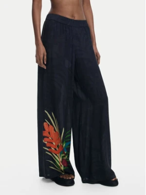 Desigual Spodnie palazzo 25SWMW02 Czarny Wide Leg