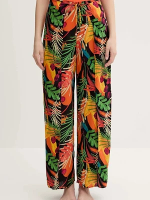 Desigual spodnie plażowe BAHAMAS PANT czarny