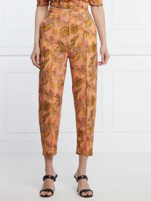 Desigual Spodnie | Regular Fit | z dodatkiem lnu