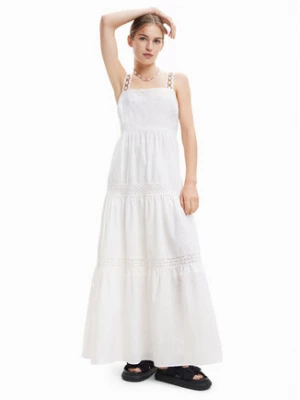 Desigual Sukienka codzienna 23SWVW66 Biały Regular Fit