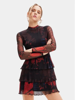 Desigual Sukienka codzienna 23WWVK78 Czerwony Regular Fit