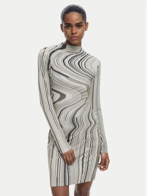 Zdjęcie produktu Desigual Sukienka codzienna Chiara 25WWVK35 Beżowy Slim Fit