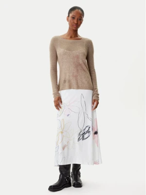Desigual Sukienka codzienna Kala 25WWVK25 Biały Slim Fit
