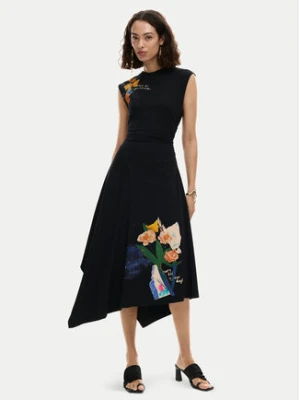 Desigual Sukienka codzienna Leyter 26SWVK50 Czarny Regular Fit