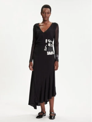 Desigual Sukienka codzienna Posinew 25WWVW26 Czarny Slim Fit